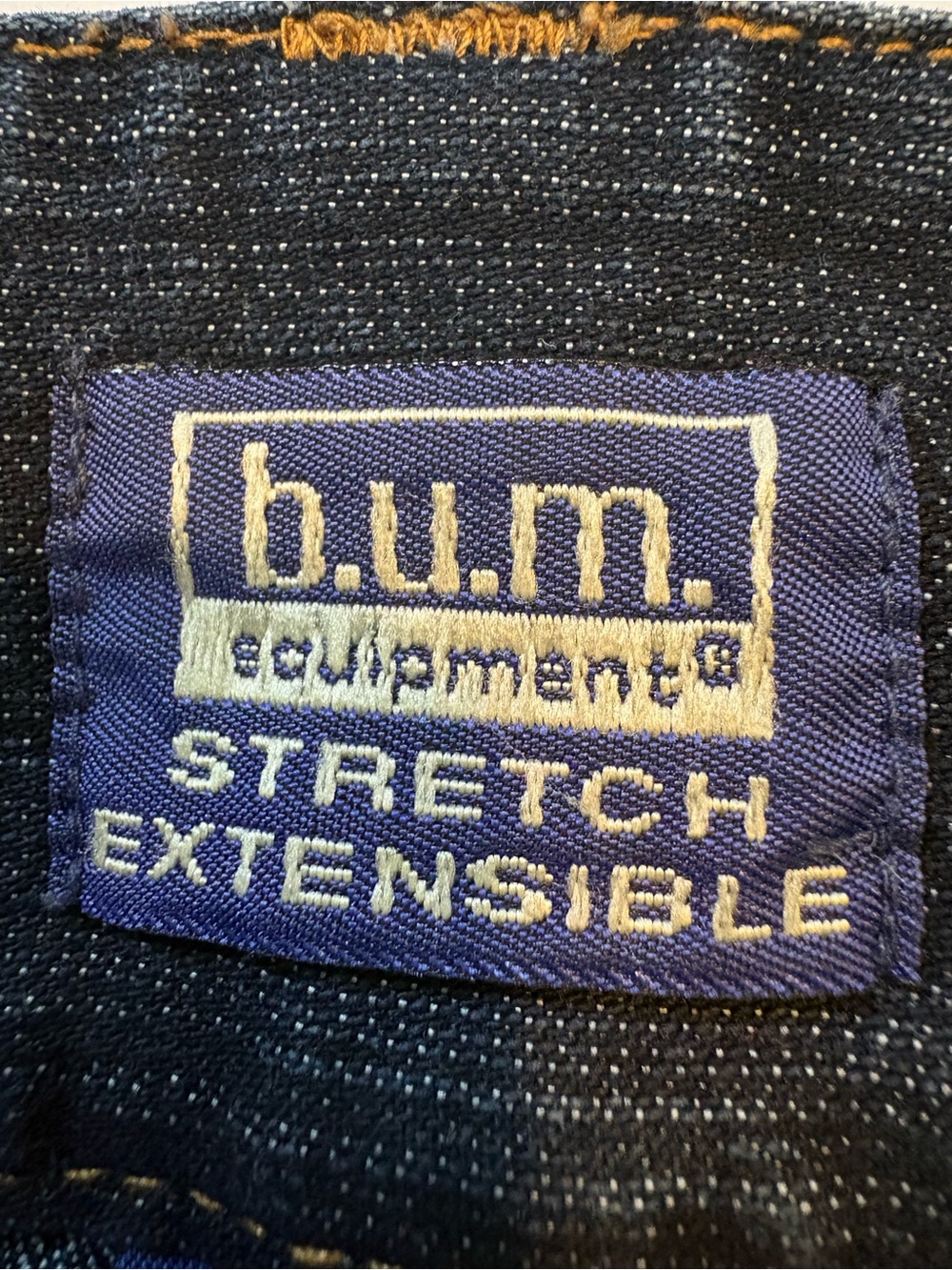 VTG B.U.M. Equipment Dark Wash Seam Jeans with light flare, women’s Sz 10. - Picture 11 of 12